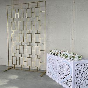 Nee de witte tafel) Rose Wedding Flowers Wall Silk Flower Wall Panels Achtergrond Ballon Arch Stand Stage Senyu510