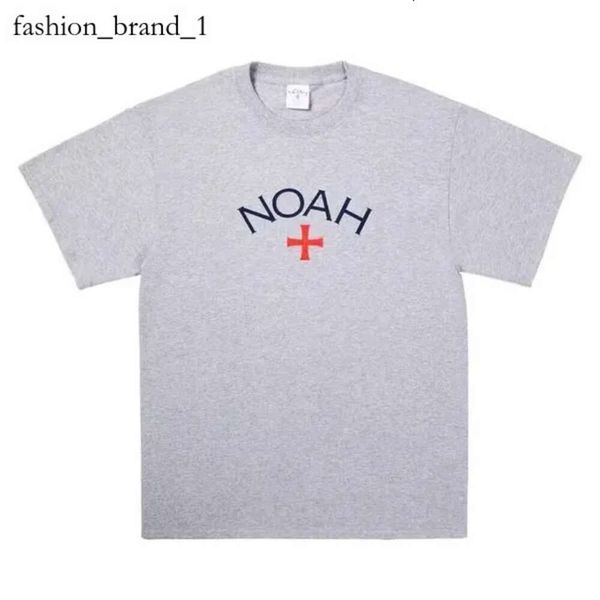 NOAH KAHAN TSHIRT ORIGINAL CHARCOAL GREN CROSS AMERICAN MODE MODE COLLET COTTON COTTON T-shirt à manches courtes NOAH 2060