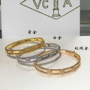 Nobele en elegante armband populair geschenk goud hoge smalle armband voor vrouwen vergulde 18k roos vol met gemeenschappelijke vanley armband