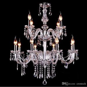 Noble Luxurious Export K9 Lustre En Cristal Clair allume la lumière pendante de globe en verre En Option Lustres De Cristal Lustres