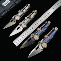 NOC MT-22 S08 Couteau pliant M390 Blade Titanium Alloy Gandle Tactical Camping Cutter Pocket Outdoor Fishor Pishing Kitchen EDC Tool