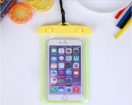 Noctilucte waterdichte tas PVC Beschermende mobiele telefoontas Pakhoes voor duiken zwemsporten voor iPhone 6 7/6 7 Plus S 6 7 Opmerking 7 handig en praktisch