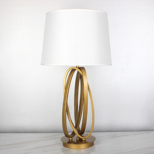 Lampe tafellamp au design nordique doré, blanc et noir, éclairage de table, AC110V 220V, pour salon et lit