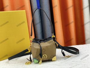 Noe portemonnee mini -emmer schoudertas p82885 dames monogrammen portefeuilles kleine lederwaren zakje crossbody designer koppeling tas tas