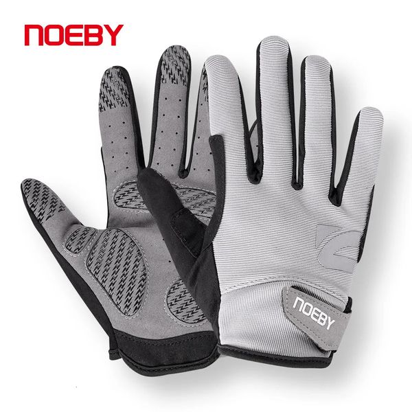 Noeby gants de pêche antidérapants doigt complet Protection solaire en plein air Anti-UV cyclisme gants de course hommes femmes attirail 231228