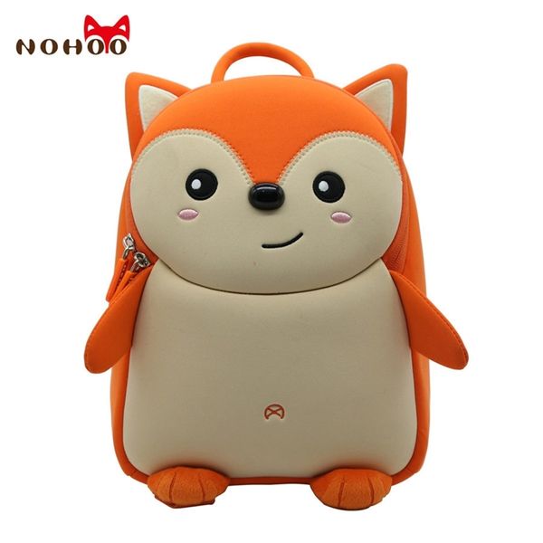 NOHOO enfant en bas âge enfants sac d'école pour garçons enfants sac à dos étanche maternelle filles 3D dessin animé forme Mochila 2-7 ans 211021