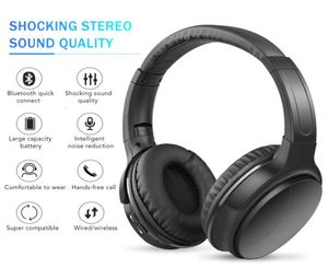 Ruisonderdrukkende hoofdtelefoon Draadloze Bluetooth-hoofdtelefoon met microfoon Passieve ruisonderdrukking HiFi-stereoheadset T191788281