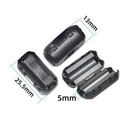 Filtre de bruit Ferrite Core Noir 2 / 5pcs Câble de câble d'anneau sur fil Anti-Jamming TDK 5 mm Ferrite Core Noise Supressor Filtre