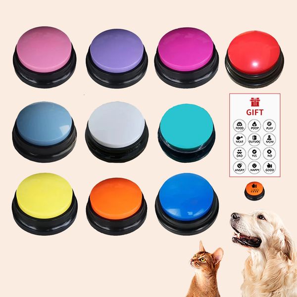 Ensemble de boutons de fabricant de bruit Bouton de conversation enregistrable Jouets pour chiens Interactifs pour enfants Boutons de communication pour animaux de compagnie Formation de chiens Réponse Accessoires pour chiens 230804