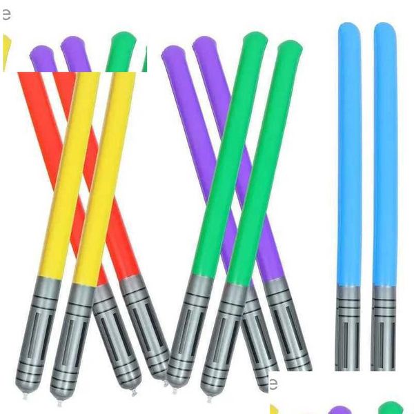 Noise fabricant gonflable Sword Light Kids Party Toys Balloons pour épées Thunder Sporting Noisemakers Sticks Sabres Random Colorl23110 Dhrif