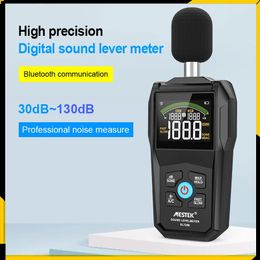Geluidsmeters Digitale geluidsniveaumeter 30 ~ 130dB Professionele sonometer Geluidstester Handheld decibeldetector met Bluetooth-communicatie 231123