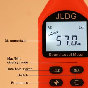 Bruitmètres JD-118 30-130dB Instrument de mesure du bruit db mètre bruit numérique de haute précision détection de l'environnement petit niveau sonore 231017