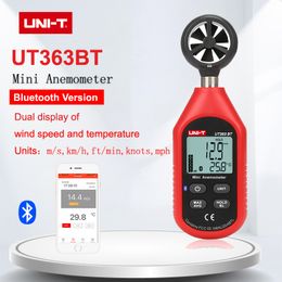 Compteurs de bruit UNI-T UT353BT UT363BT UT383BT Bluetooth Mini compteur de bruit numérique Température Hygromètre Anémomètre Compteur de vitesse Illuminomètre 230721