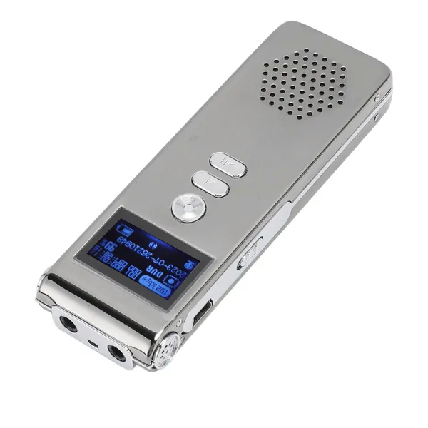 Enregistreur vocal à réduction de bruit MP3 WAV 192kbps, double Microphone, fonction mot de passe, numérique avec écouteurs, meilleure qualité