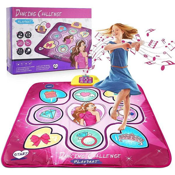 Noisemaker Toys Tapis de piano musical danse avec 5 modes de jeu pour bébé éducatif pour enfants en bas âge filles cadeaux 100 x 87 cm 231202