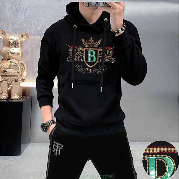 Nojx Hommes Femmes Station Européenne Nouveaux Sweatshirts Pull Marque De Mode Chaud Diamant Lettre Haut Pull Personnalité Bas Chemise À La Mode Confortable