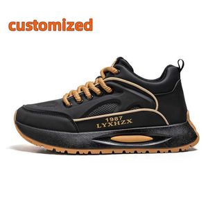 Zapatos personalizados sin marca, zapatillas para correr para hombre, fabricante de calzado estilo caminar, bolsa de aire al por mayor, zapatos negros para hombre