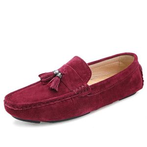 Niet-merk lederen bovenwerk HBP Fashion Slip-on Kwasten Loafers Heren Rijschoenen Mocassin