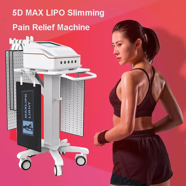 Máquina de adelgazamiento con láser Lipo 650nm 940nm Terapia de luz roja Pérdida de peso Cuerpo Equipo delgado Lipolaser Dispositivo para quemar grasa Alivio del dolor Tratamiento físico