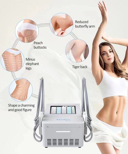 Cyro EMSlim 4 almohadillas de enfriamiento no invasivas, placa de congelación de grasa para eliminación de celulitis con máquina de belleza para el hogar EMSlim SPA