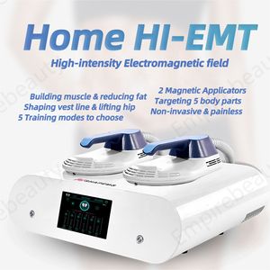 Entraînement musculaire électromagnétique non invasif Machine amincissante Stimulateur musculaire Ems Usage domestique 2 poignées Mini Emslim Neo RF Machines de sculpture corporelle brûlantes de graisse