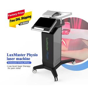 Soulagement de la douleur non invasif 635nm 405nm Machine à laser froid Thérapie de la douleur Dispositif de traitement au laser de bas niveau Red Light Infrared LUX Master Physio Équipement de physiothérapie
