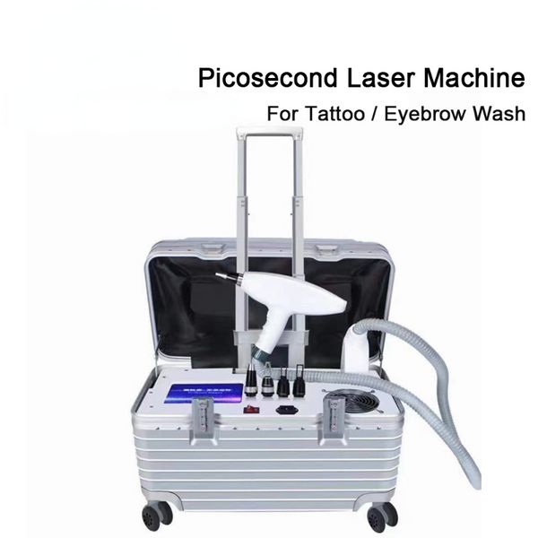 Machine Non invasive de détatouage au Laser Nd Yag à commutation Q, Peeling au carbone, lavage des sourcils, Machine de thérapie pigmentaire