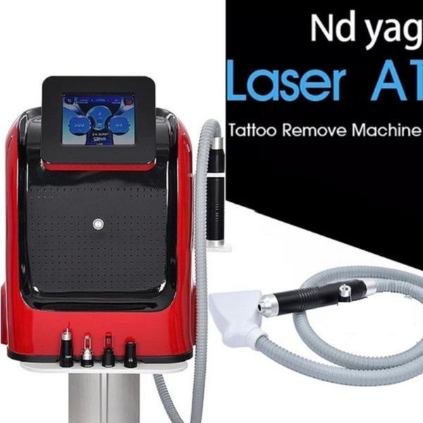 Laser de détatouage non invasif 1064nm 532nm 1320nm Détatouage au laser picoseconde Pico Machine Clinic Utiliser avec une tête d'épluchage au carbone