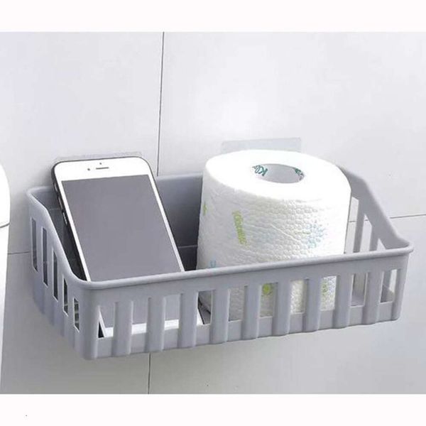 Supplies de toilette de salle de bain non percutant, support de suspension murale en plastique, rangement et articles de toilette