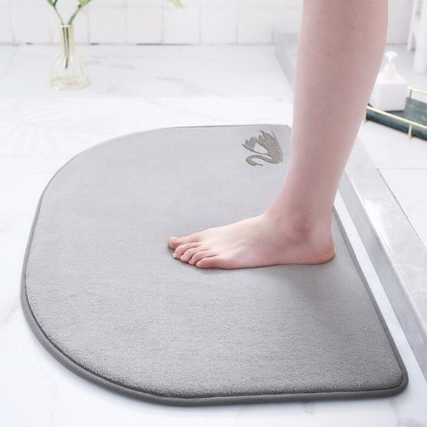 Tapis de bain antidérapant tapis de salle de bain absorbant tapis de sol en mousse à mémoire de forme paillasson d'entrée de Style européen tapis lavables en Machine