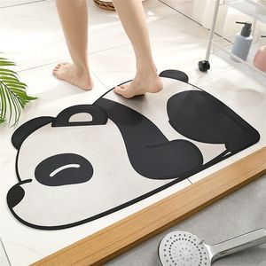 Tapis de bain antidérapant tapis Nappa absorbant sol pour salle de bain dessin animé Panda motif zone salon toilette coussinets 220504