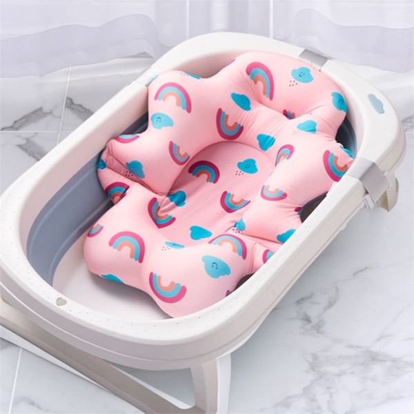 Tapis de bain antidérapants bébé douche baignoire Pad baignoire né sécurité soins infirmiers soutien de sécurité doux confort corps coussin oreiller 220919