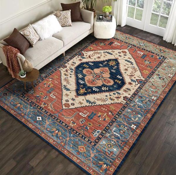 Antislip vloermat Rechthoekig tapijt Marokkaans loperkleed voor slaapkamer/woonkamer/eetkamer/keukentapijten Bedrukte kruipmatten Erker-nachtkastjes