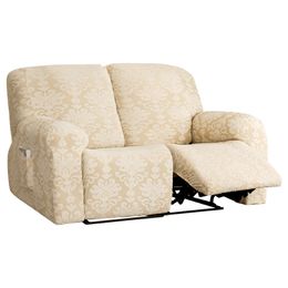 Sofá sin deslizamiento Sofá Slip-tapa Couch Sala de estar 1/2/3 asiento Jacquard Reclinat