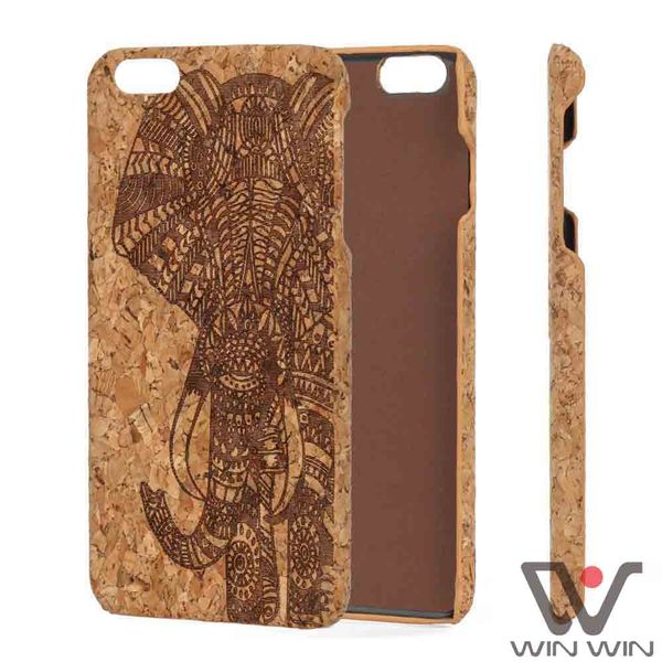 2021 coques de téléphone en gros anti-dérapant antichoc pour iPhone 6 7 8 Plus 11 12 Pro X XR XS MAX coque arrière en liège naturel motif personnalisé gravure au laser Logo