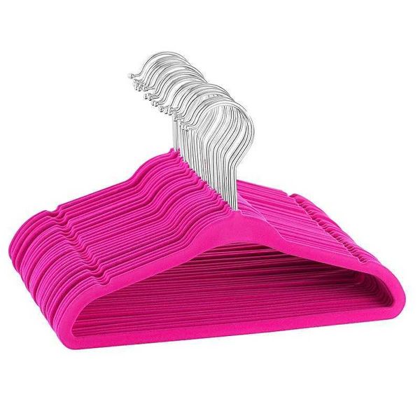 Cintres antidérapants en velours pour enfants Cintre pour vêtements de bébé Séchoirs à linge Crochet pivotant à 360 degrés Organisateur de placard 5/10/20/30 Pack 210702