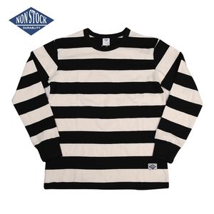 Non Stock Prison Gestreepte Lange Mouw Tee Shirts Slim Fit Mens Motorfiets T-shirt 201116