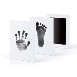 Niet-giftige baby handafdruk voetafdruk opdrukkit casting ouder-kind hand inkpad handvoet postzegelblokje baby zuigelingen speelgoed 6 kleuren c4799