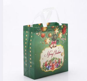 Non-woven Holiday Gift Bags Herbruikbare Kerstcadeau Handtashouders Tote XMAS Party Favor Bag aanwezig wrap Groot formaat