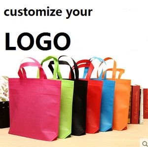 Niet - geweven draagtassen aanpassen boodschappentassen afdrukken logo kleding eco tas geschenken advertentiebassen groothandel