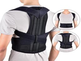 Ninguno ajustable corsé para adultos espalda corrección de postura cinturón terapia hombro Lumbar soporte de columna vertebral Belt6092082