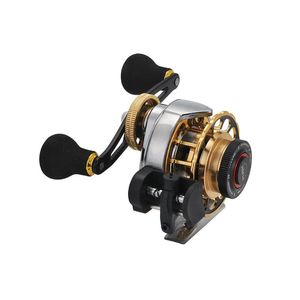 Geen Antomatische draad Out Raft Vissing Magneet Eén knop Reset met ontladingskracht Micro -lood Baitcasting Reels Reels