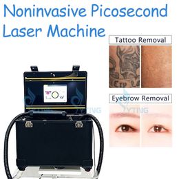 Máquina de picosegundos no invasiva Q conmutada Nd Yag láser Pico eliminación de tatuajes tratamiento de pecas rejuvenecimiento de la piel