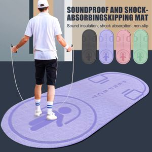 Antislipmat TPE Yoga Springtouw Springen Vloertrainingen Voor Sport Pads Stille Pad Getextureerd Dik 6mm Hoge dichtheid 240113