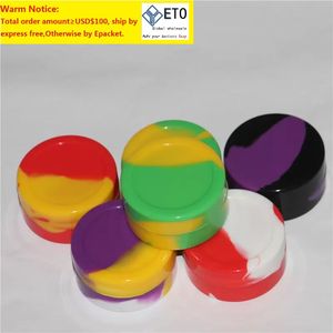 Antiadherente Big Wax Containers caja de silicona Contenedor de silicona dabber 22ml tarros de cera de grado alimenticio para almacenamiento de dab caucho FDA aprobado DHL