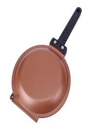 Flip Pan Pan à carreau en céramique Cake Porcelain Porcelain Pan Pan Non cachet Utilisation générale pour le gaz et l'induction Cuiseur 2411701