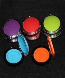 anti-aanbak olie siliconen container doorzichtige 6 ml plastic schar wax opslagpot verbrijzelen glas waterleidingen acryl vaporizer siliconen potten5745343