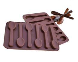 Moule de décoration de gâteau de gâteau de bricolage antiadhésif 6 trous de la cuillère moule au chocolat moule à glace moule de boulangerie 3D Moules de bonbons outils dbc b1253892