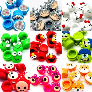 Cartoonpatronen anti -aanbak wax containers siliconen doos tas 5 ml container potten dab gereedschap opslagpotje oliehouder accessoires