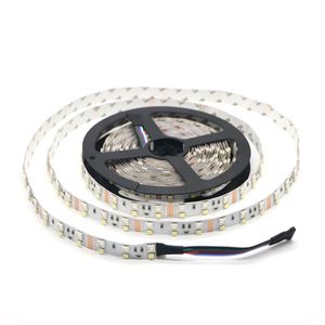 Tira de LED RGBW RGBWW de doble fila no impermeable 5050 RGB + 2835 blanco/blanco cálido DC12V 120Leds/m